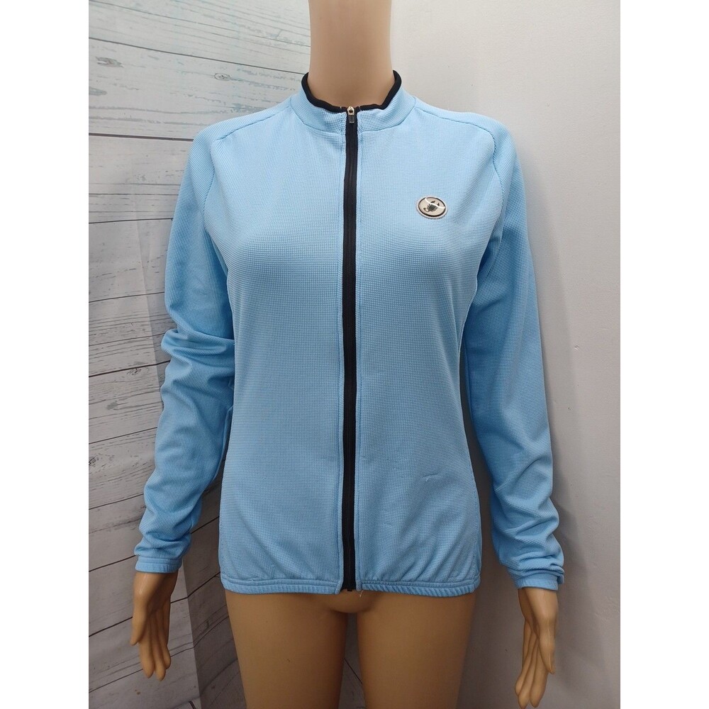 Castelli Blue Scorpion Scorpio Cycling Jersey Zip-Up Long Sleeve Shirt M